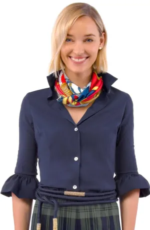 Gretchen Scott Priss Chiffon Blouse