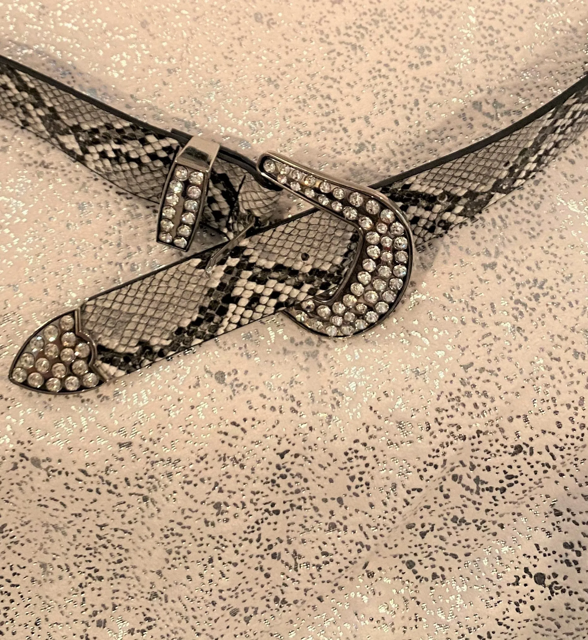 Grey Leopard Belt