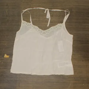 Guess Womens Sleeveless Velma Embro Tank Top Muted Stone Pink Brown L