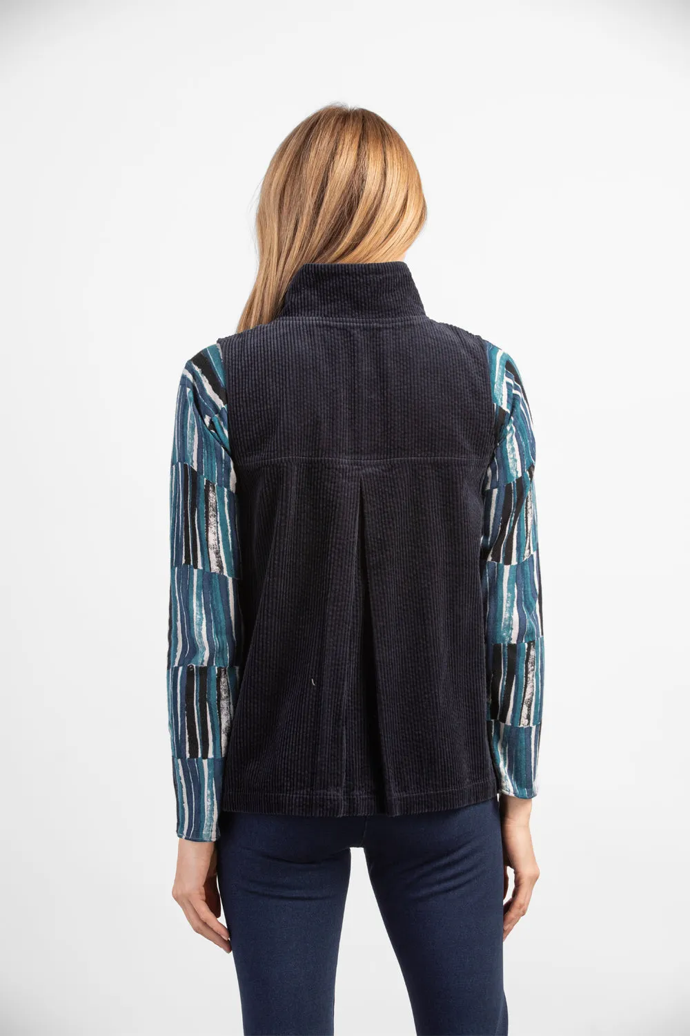 Habitat Tumbled Corduroy Swing Zip-up Vest