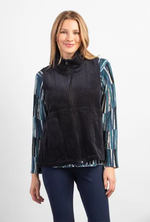 Habitat Tumbled Corduroy Swing Zip-up Vest