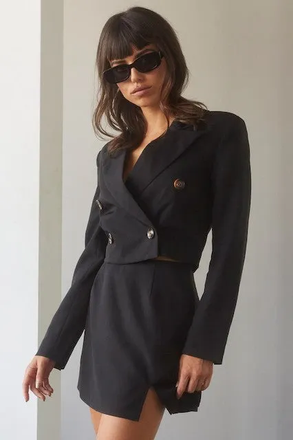 Hali Cropped Blazer Set
