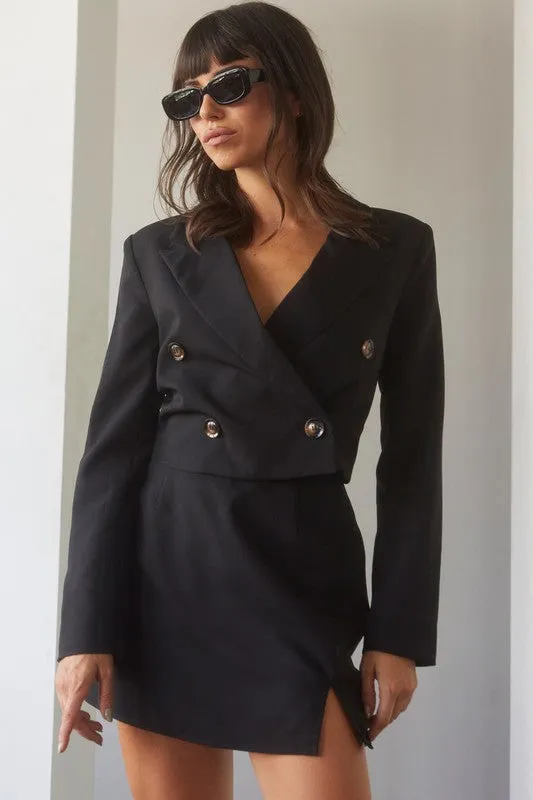 Hali Cropped Blazer Set