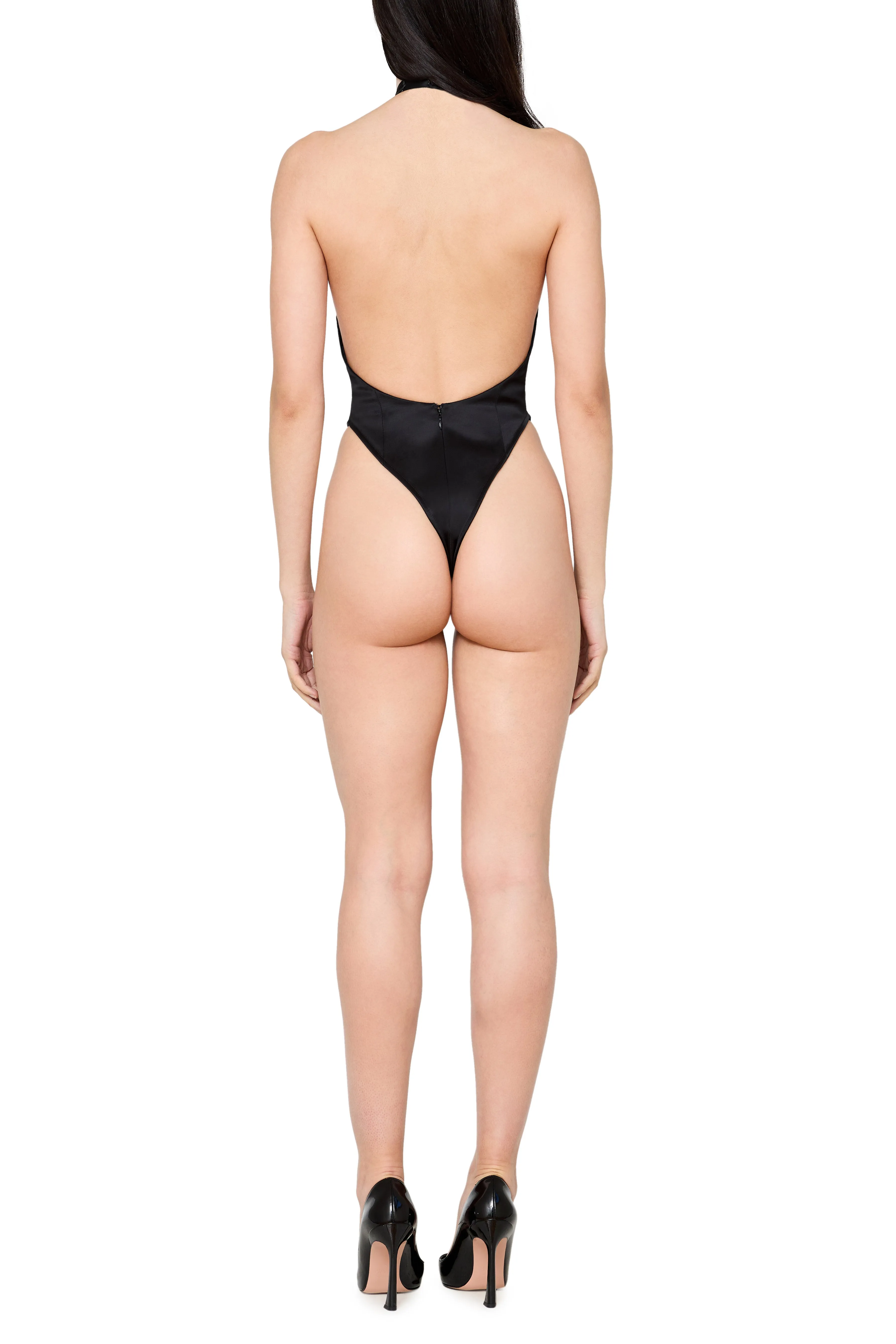 Halter Criss Cross Bodysuit