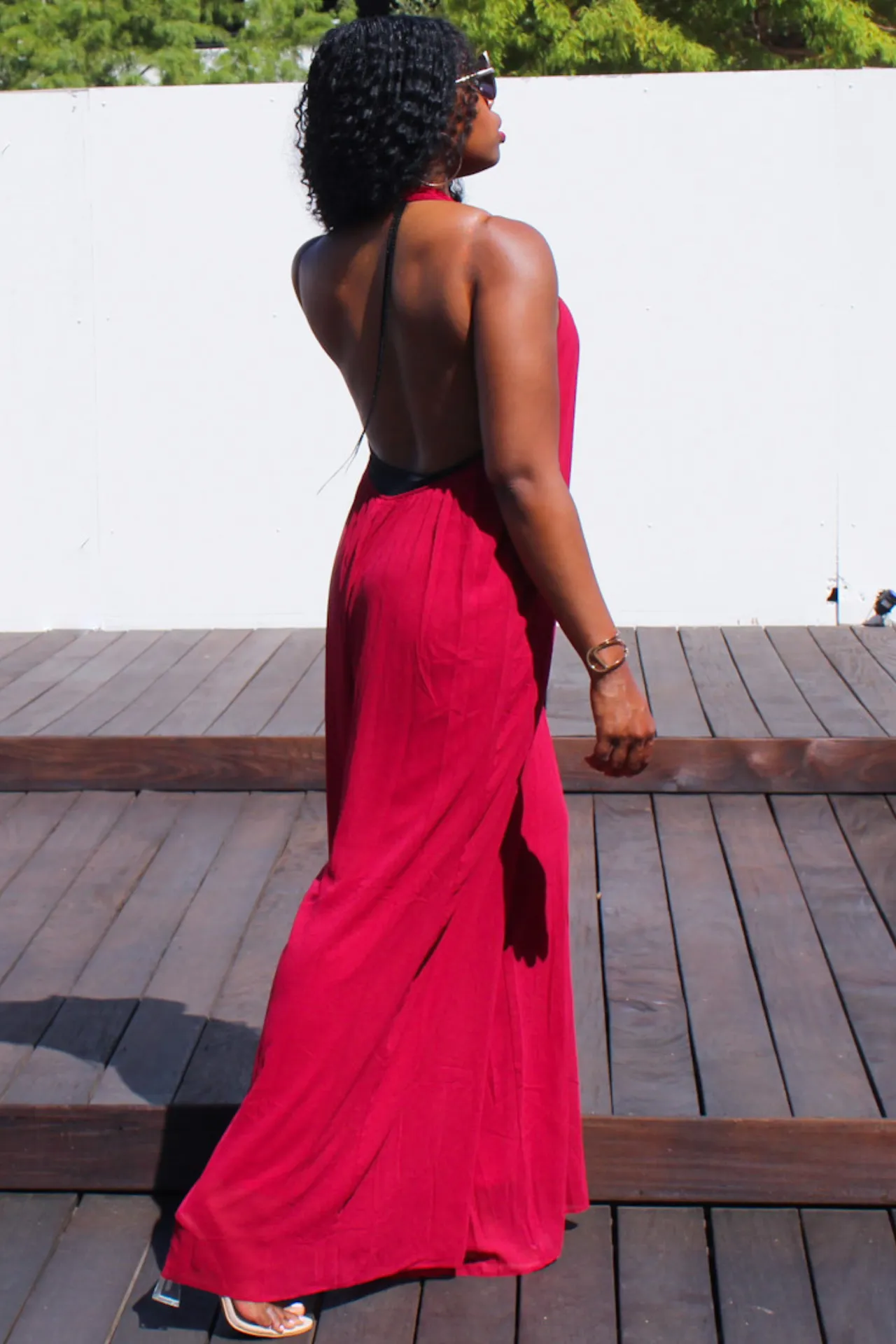Halter Neck Backless Jumpsuit