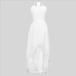 Halter Neck Chiffon Maxi Dress