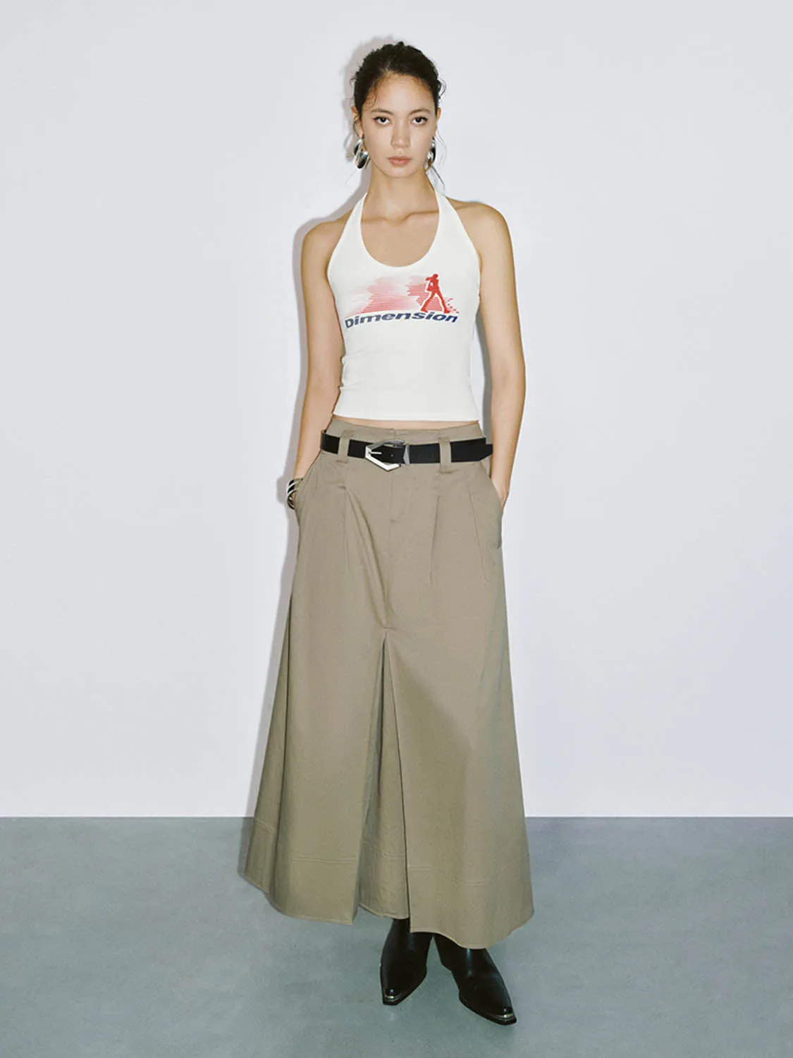 Halter Neck Skinny Tank Tops