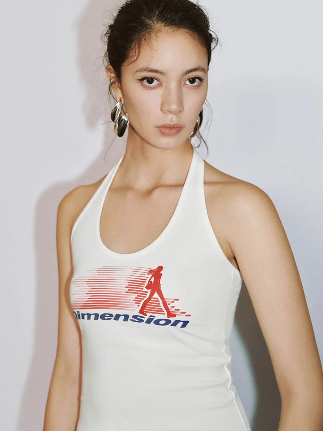 Halter Neck Skinny Tank Tops