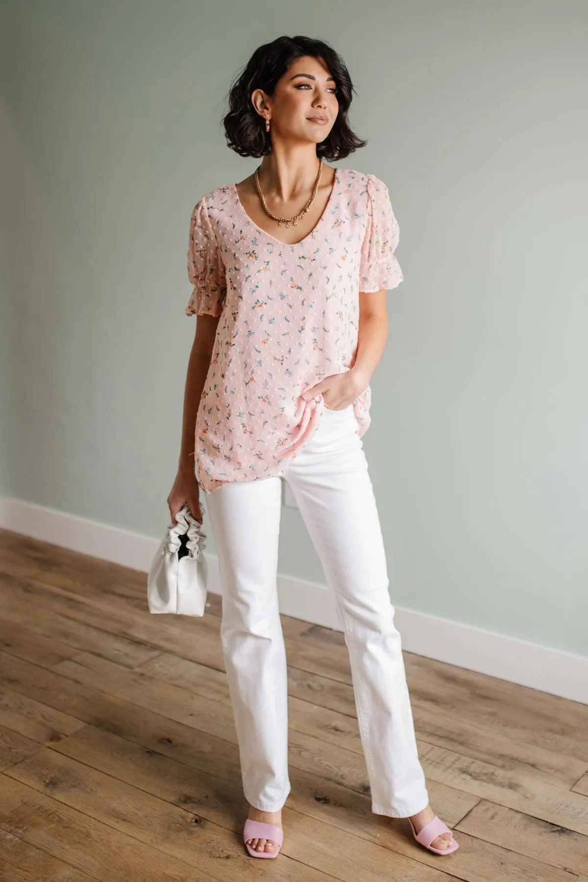 Hazel Blues® | Pure White High Waist Boot Cut Jeans