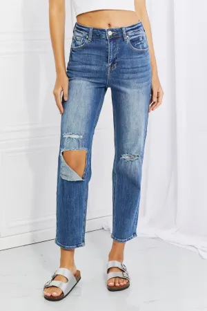 Hazel Blues® | RISEN Emily High Rise Relaxed Jeans