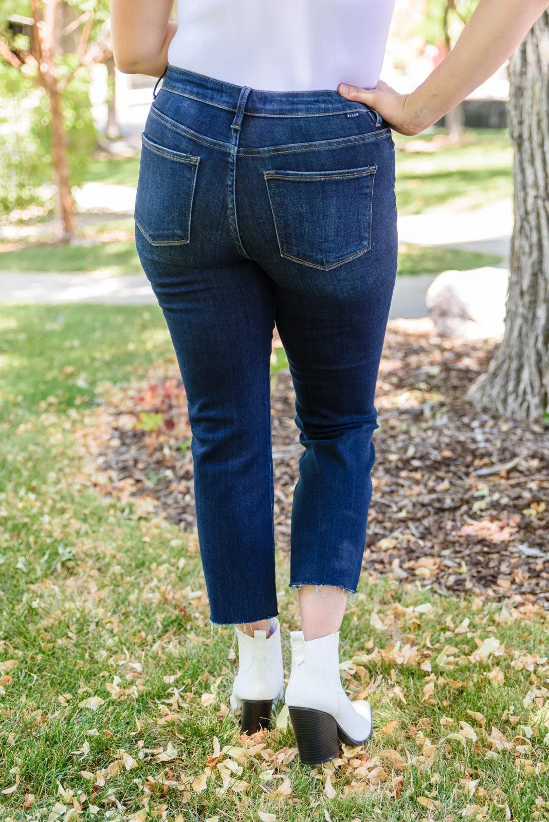Hazel Blues® | Sofia Dark Wash Skinny Jeans