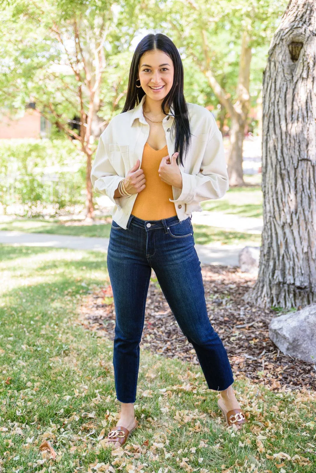 Hazel Blues® | Sofia Dark Wash Skinny Jeans