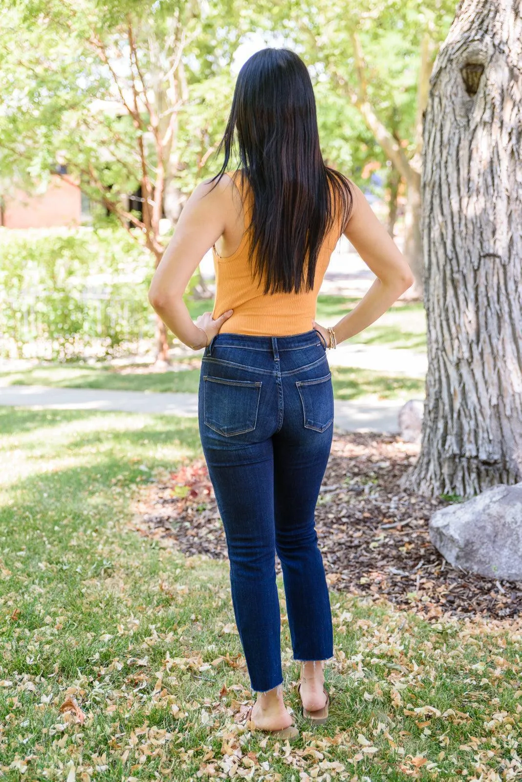 Hazel Blues® | Sofia Dark Wash Skinny Jeans