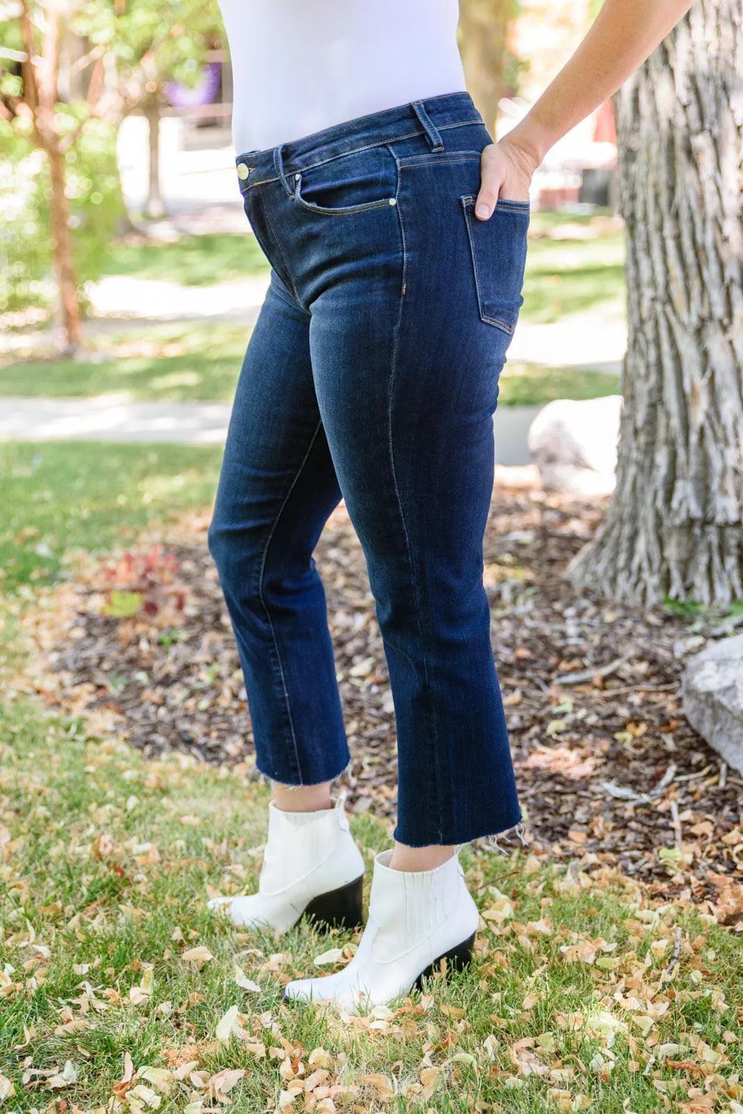 Hazel Blues® | Sofia Dark Wash Skinny Jeans