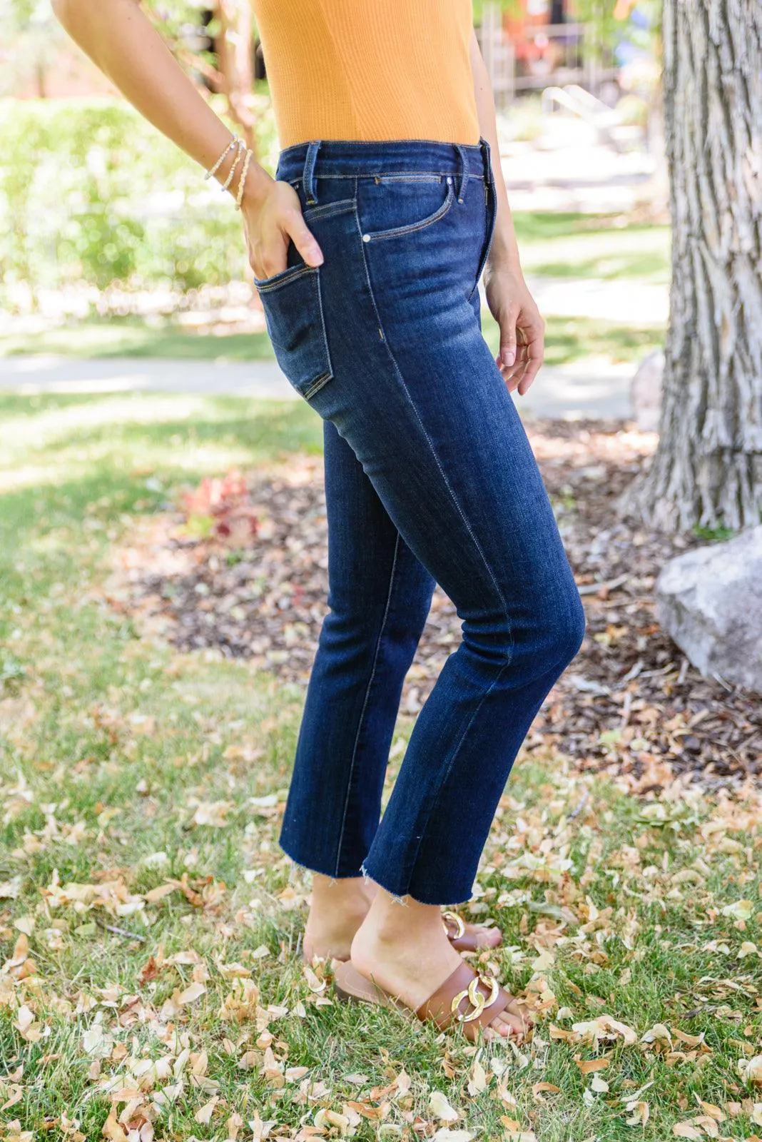 Hazel Blues® | Sofia Dark Wash Skinny Jeans