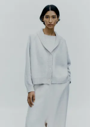 Heather Cotton Cardigan, Natural