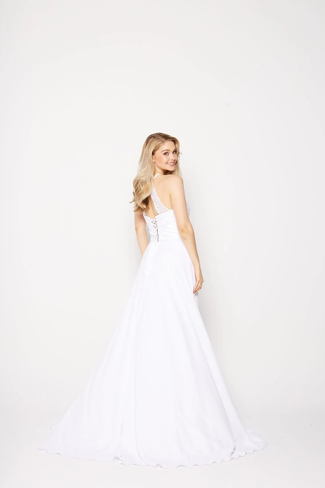 Heather Dress in White by Tania Olsen PO2310