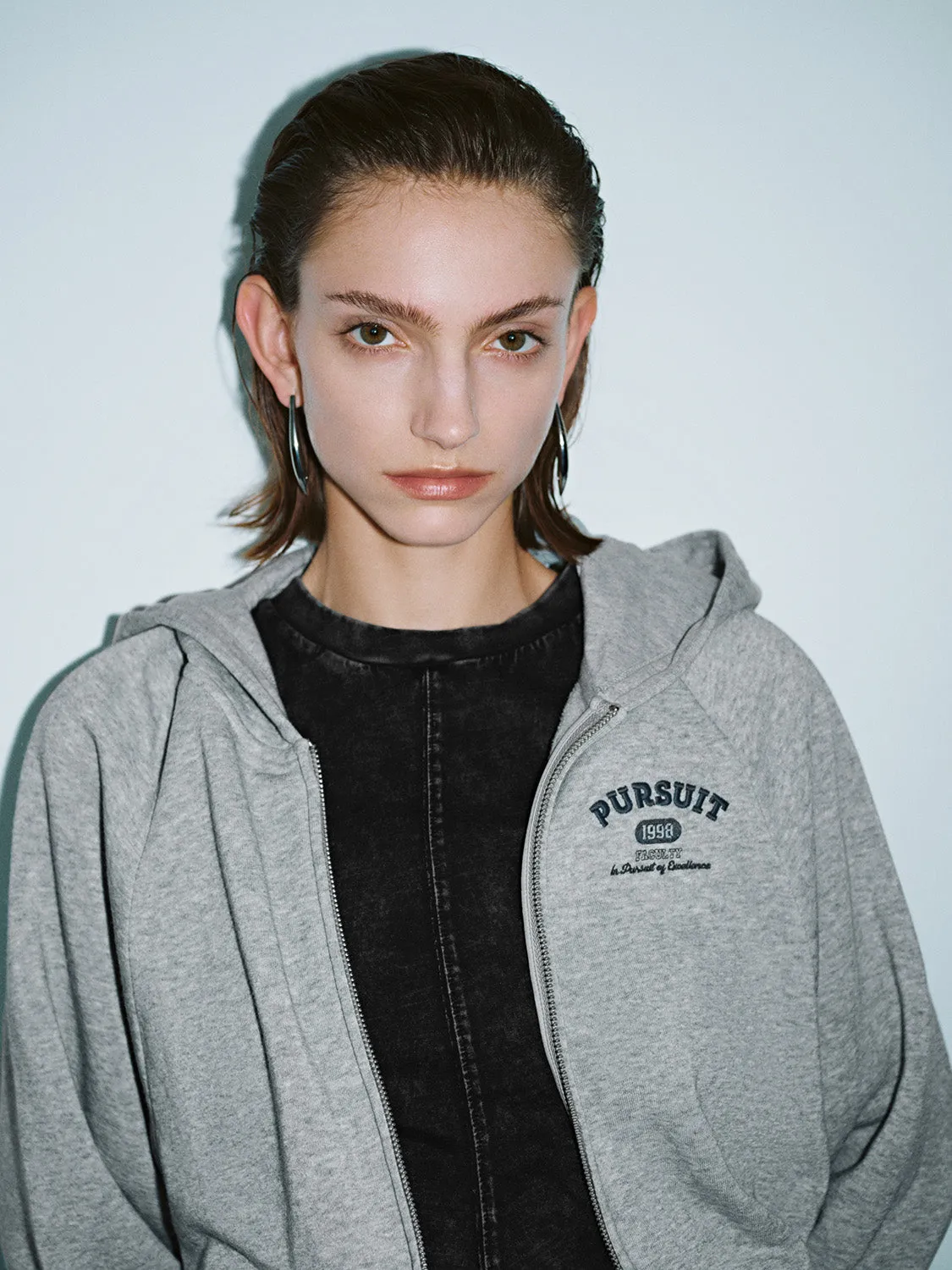 Hoodie Zip Up Front Jackets