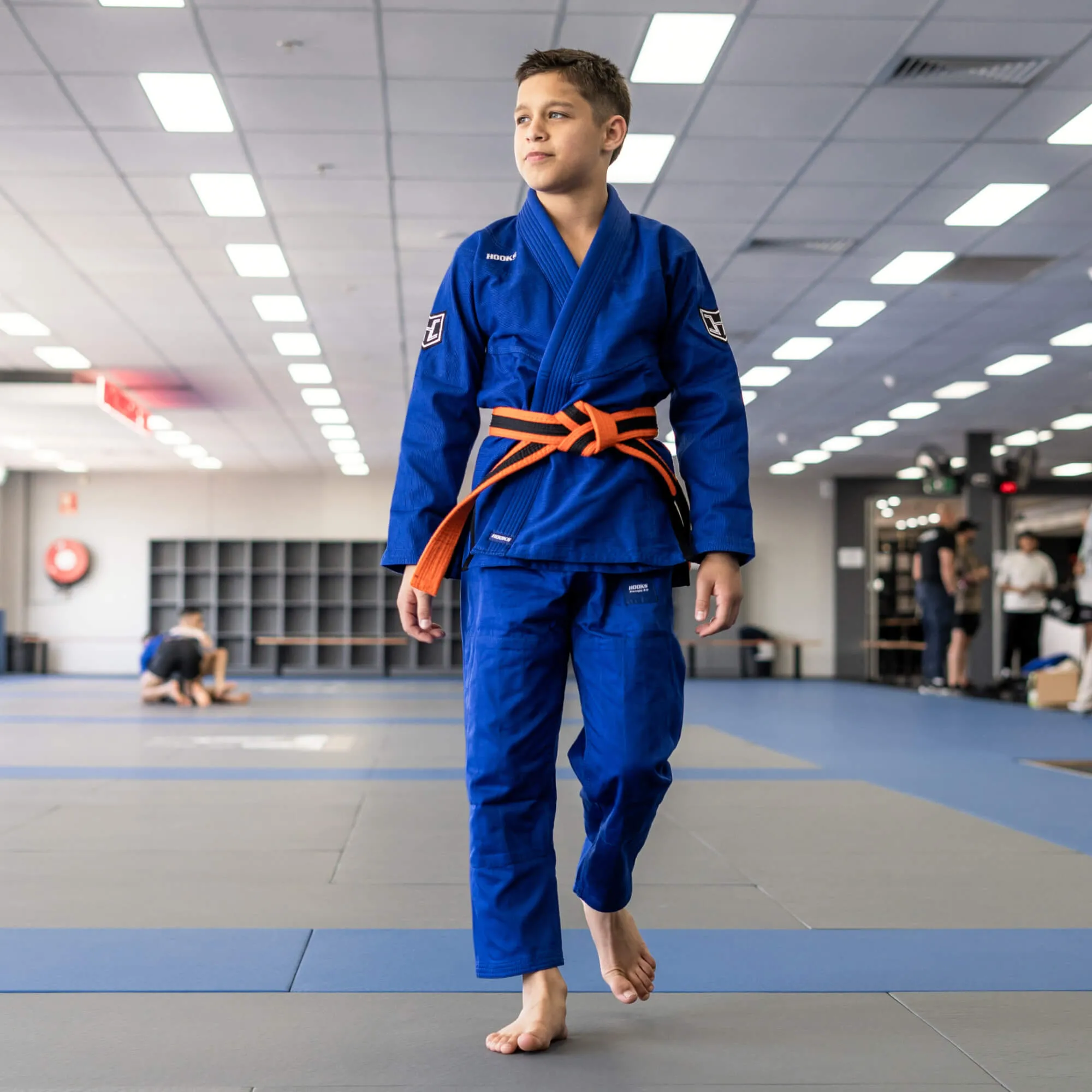 Hooks BJJ GI - Kids Prolight II - Blue with Black includes White Belt