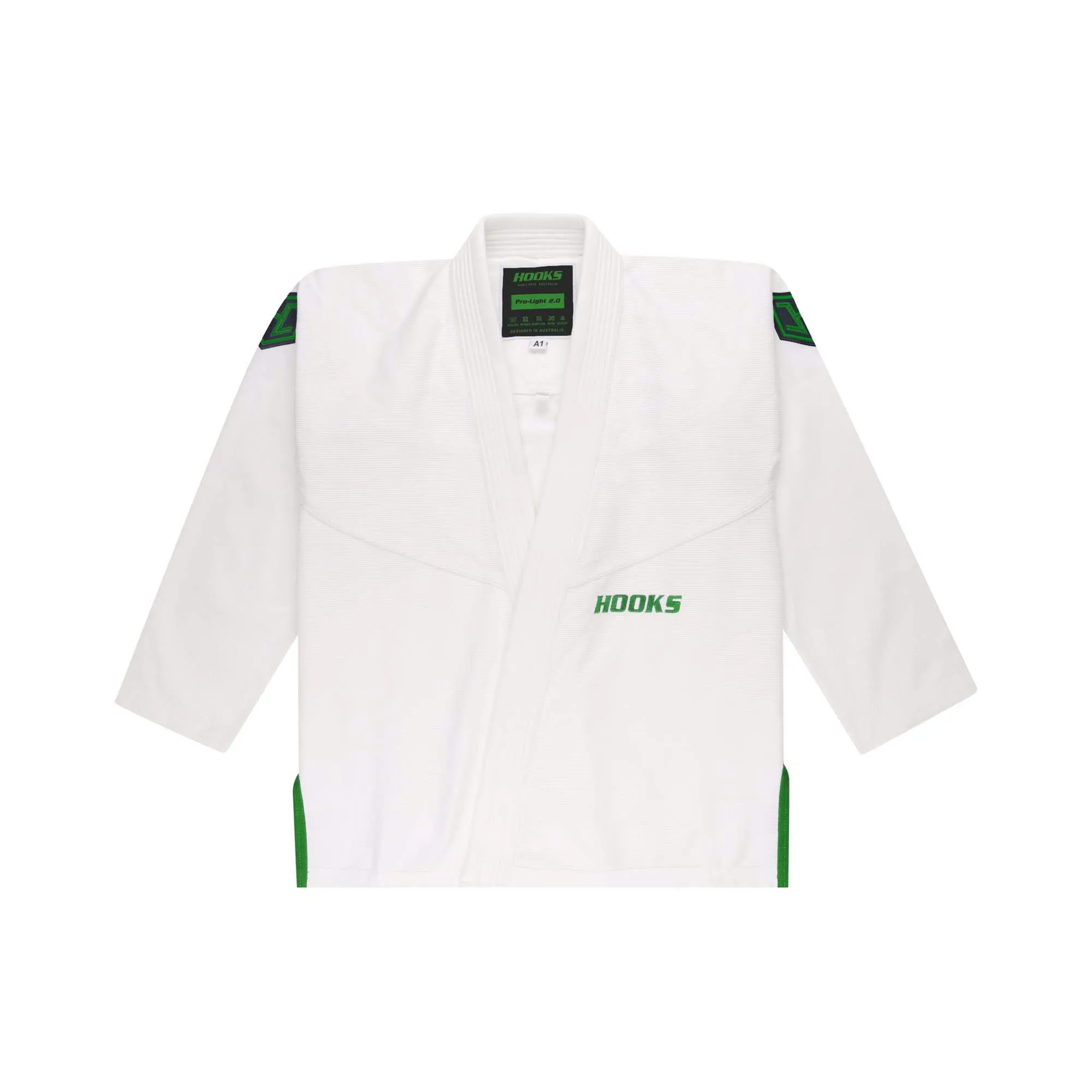 Hooks BJJ GI - Kids Prolight - White Goblin includes White Belt