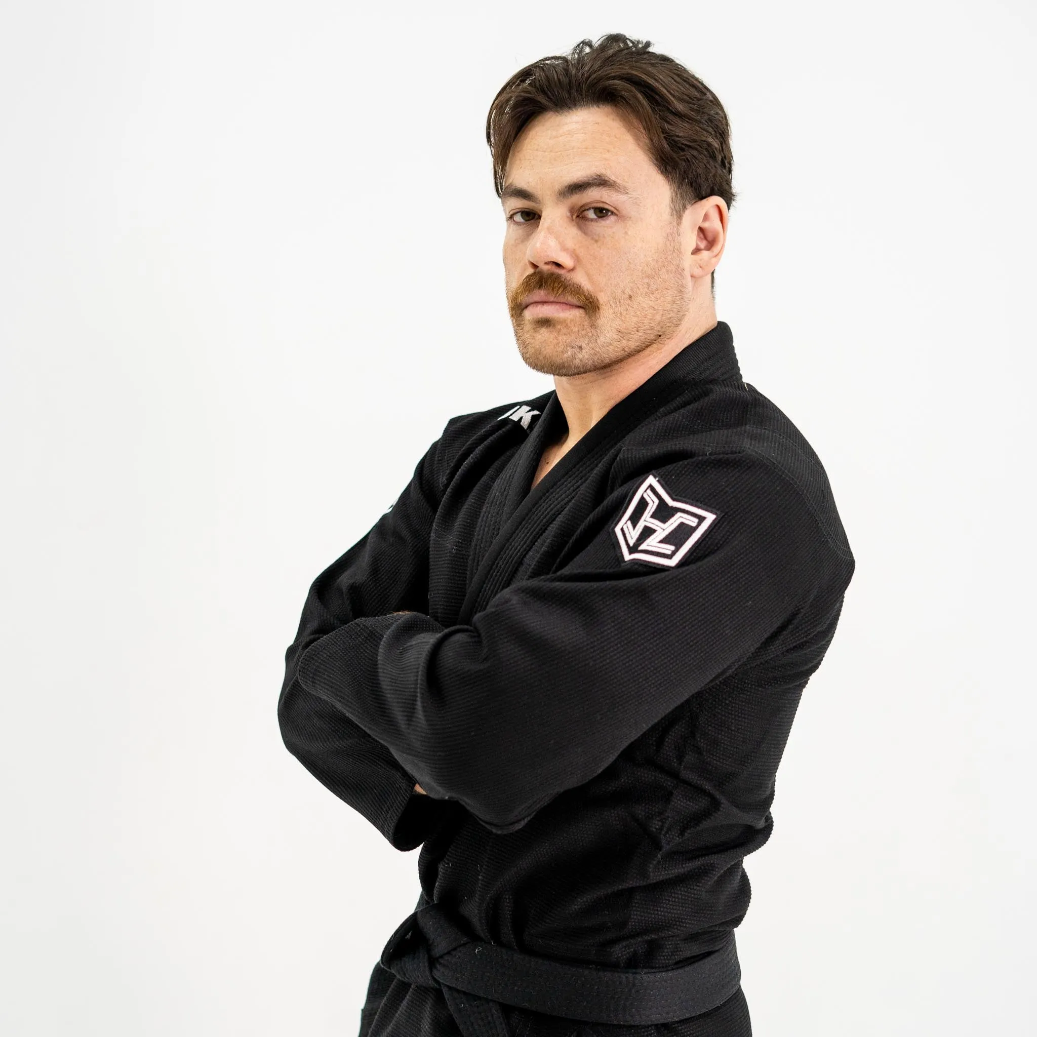 Hooks BJJ GI - Prolight II - Black with White