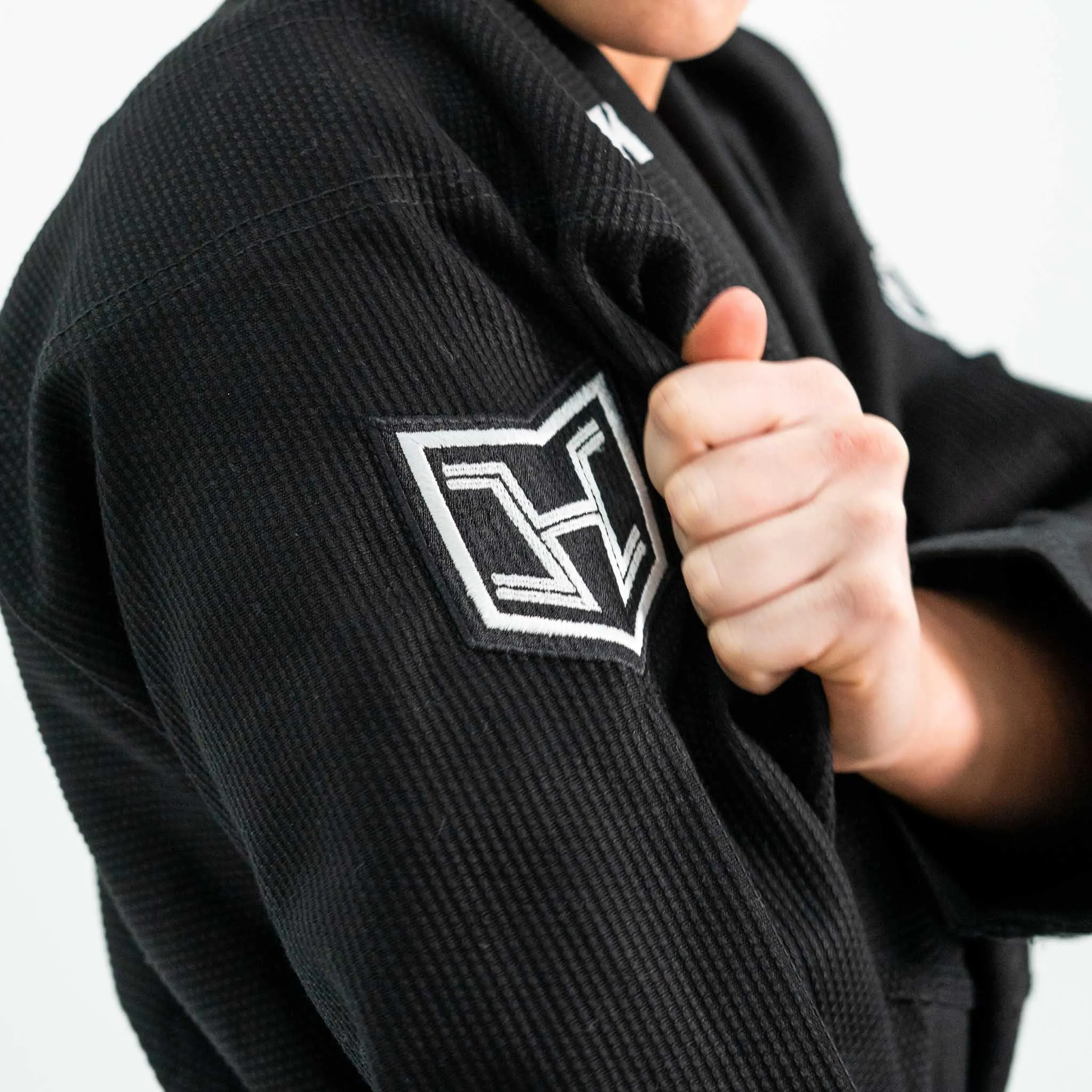 Hooks BJJ GI - Prolight II - Black with White