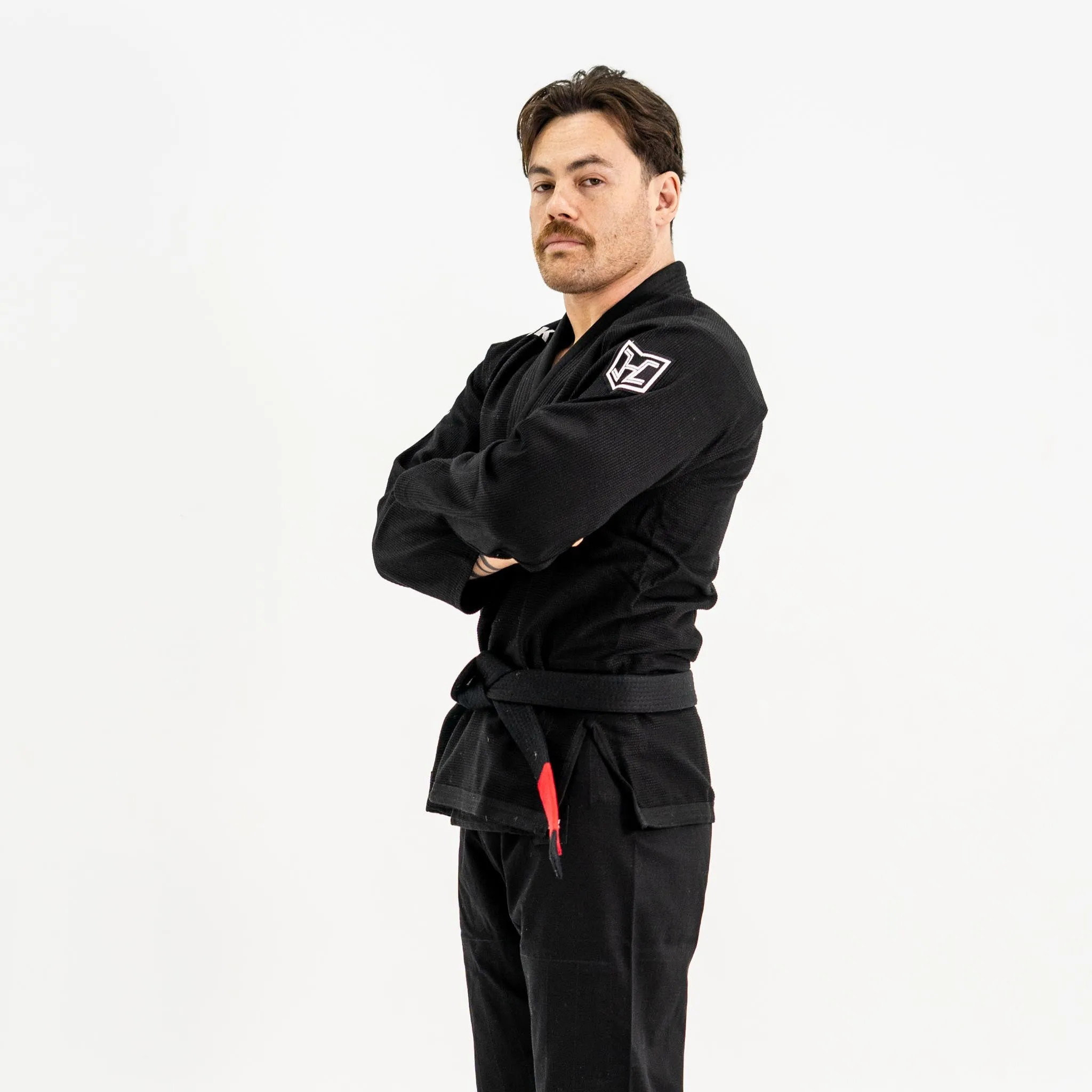 Hooks BJJ GI - Prolight II - Black with White