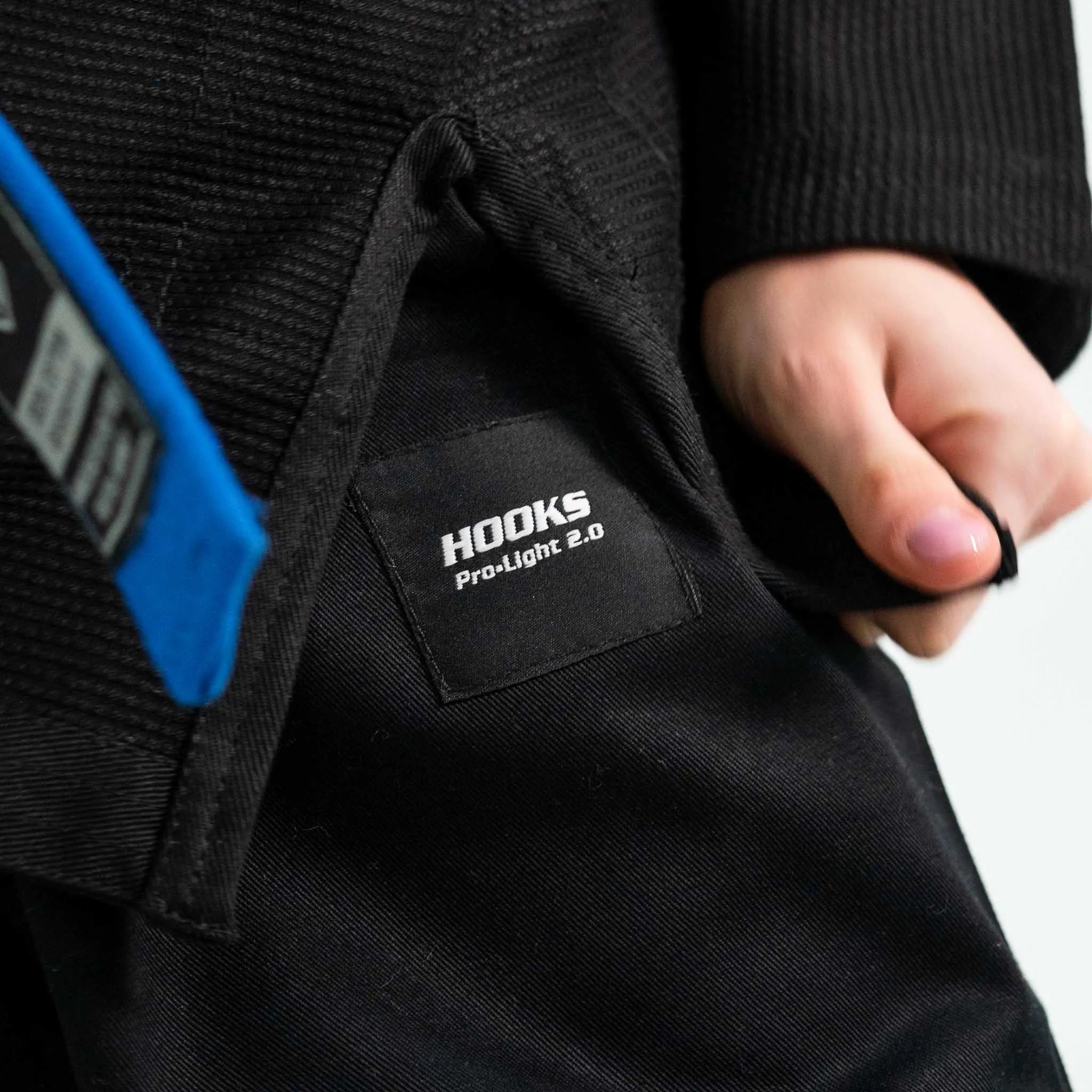 Hooks BJJ GI - Prolight II - Black with White