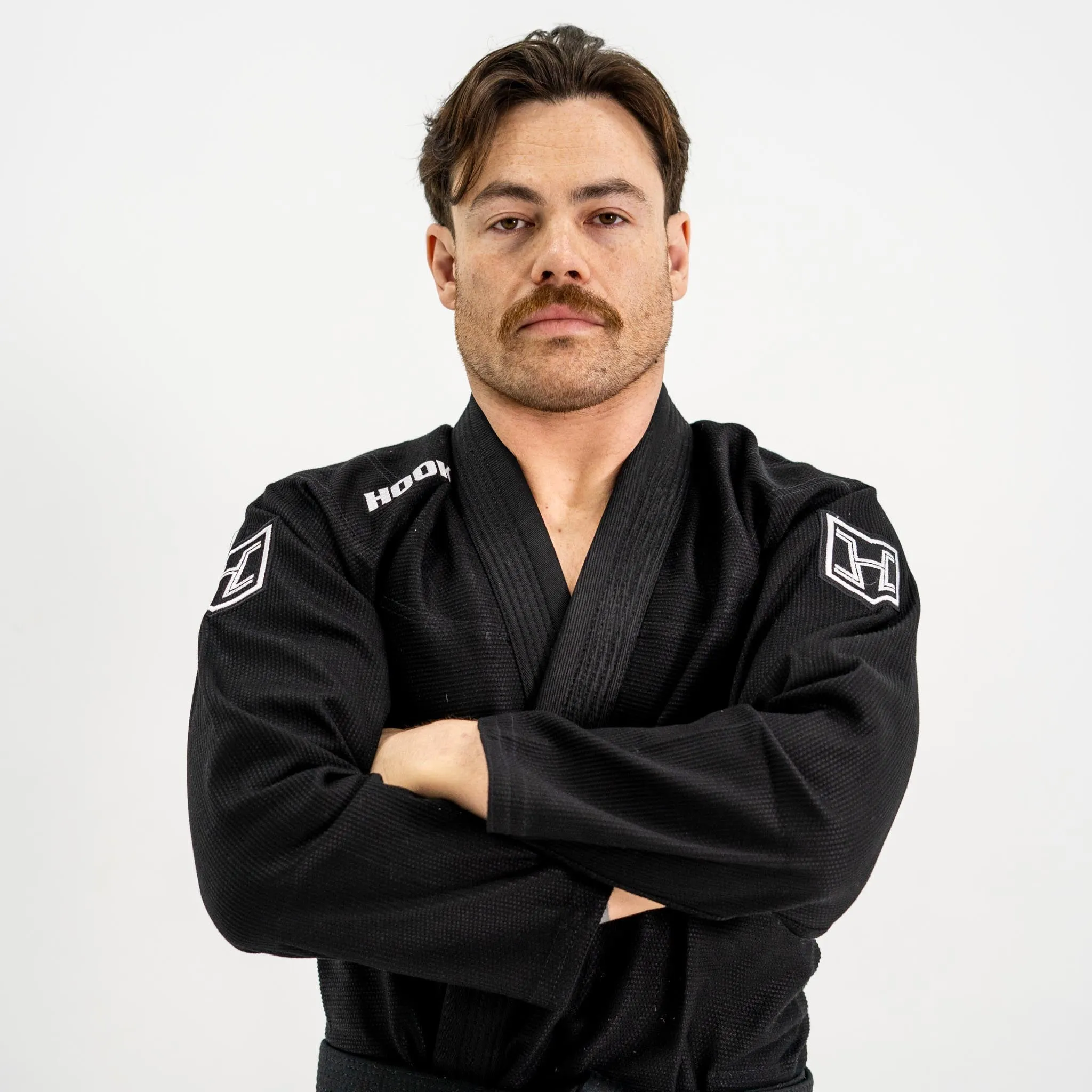 Hooks BJJ GI - Prolight II - Black with White