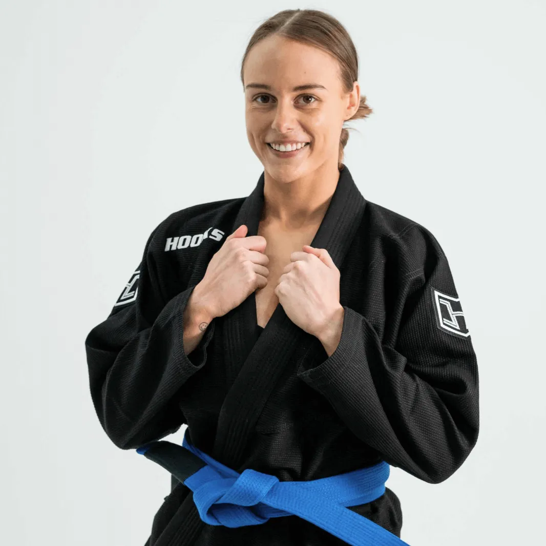 Hooks BJJ GI - Prolight II - Black with White