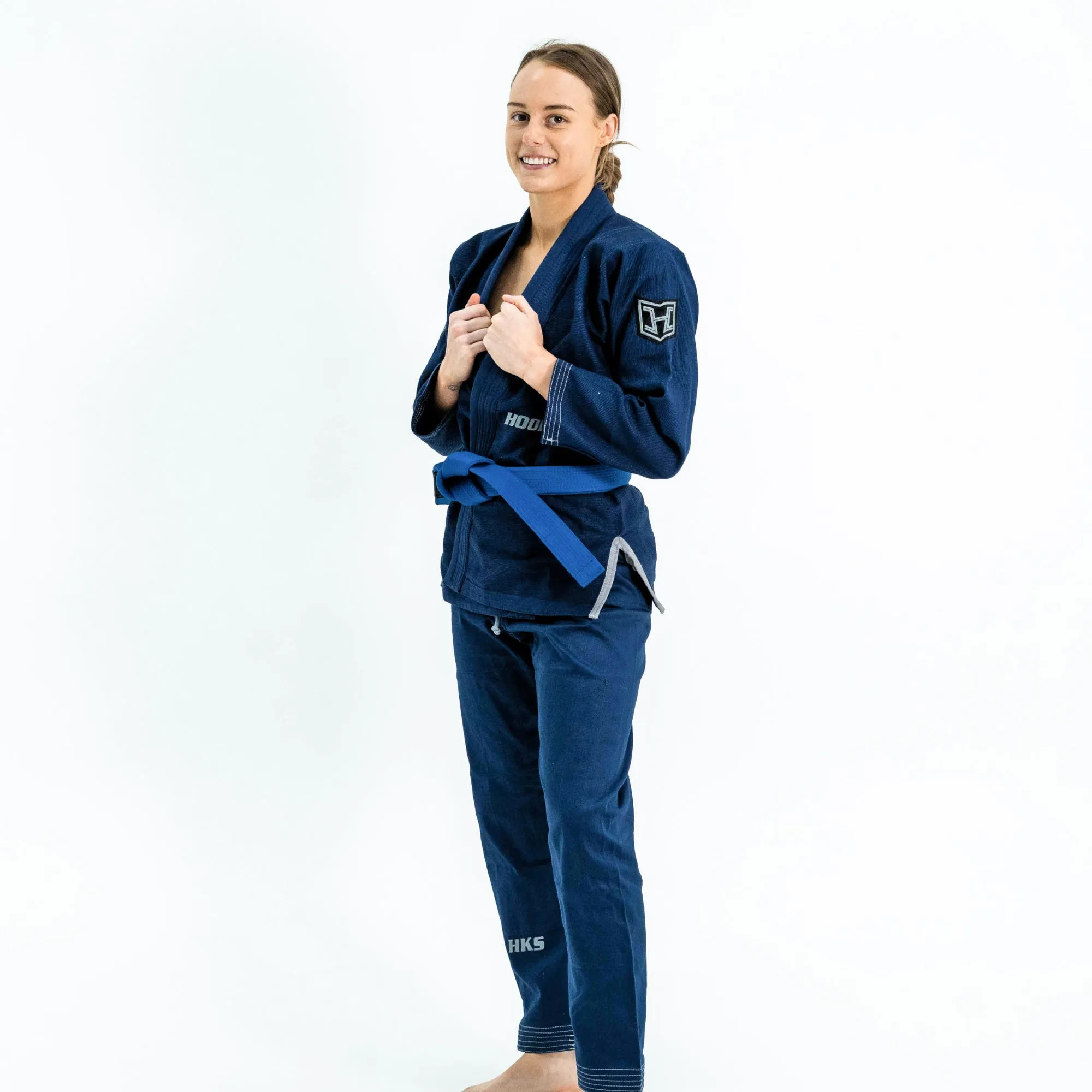 Hooks BJJ GI - Prolight - Navy with Black/Grey