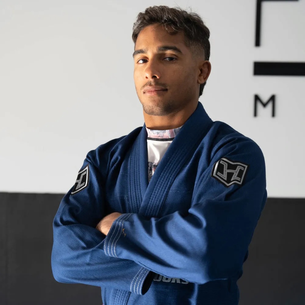 Hooks BJJ GI - Prolight - Navy with Black/Grey