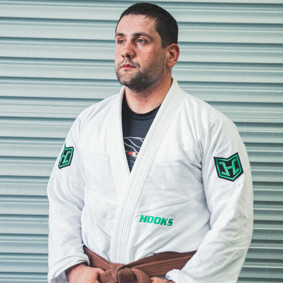 Hooks BJJ GI - Prolight - White Goblin
