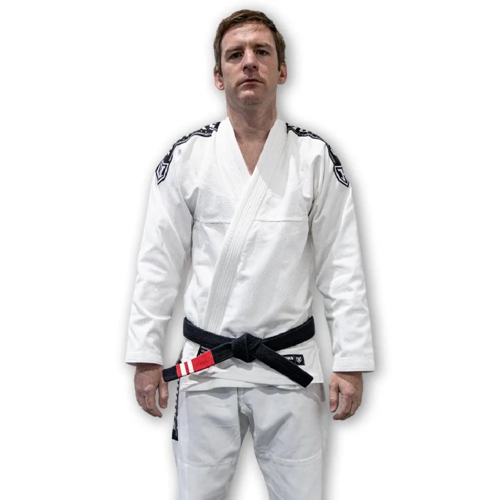 Hooks Origin BJJ Gi - White with White Belt
