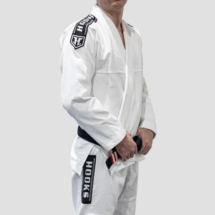 Hooks Origin BJJ Gi - White with White Belt