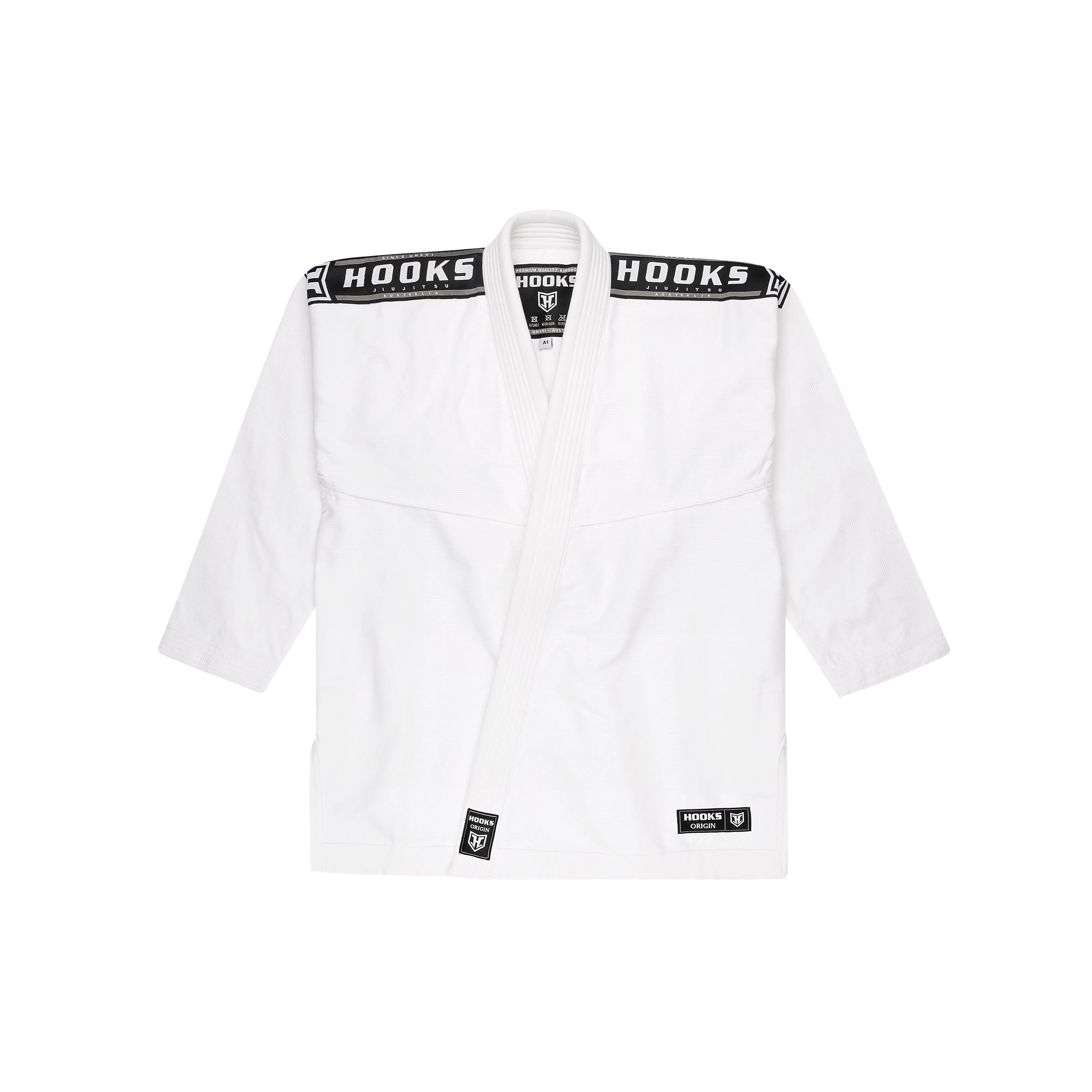 Hooks Origin BJJ Gi - White with White Belt
