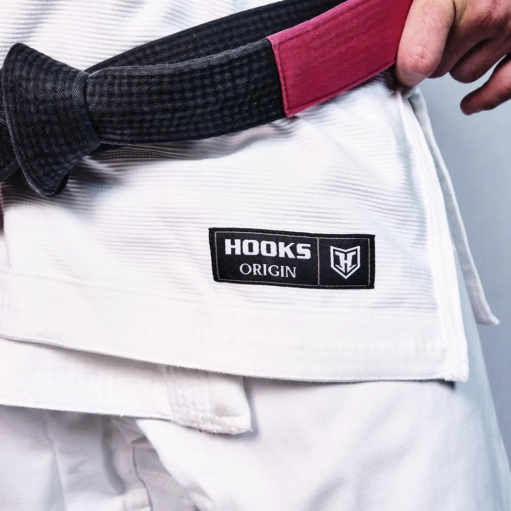 Hooks Origin BJJ Gi - White with White Belt