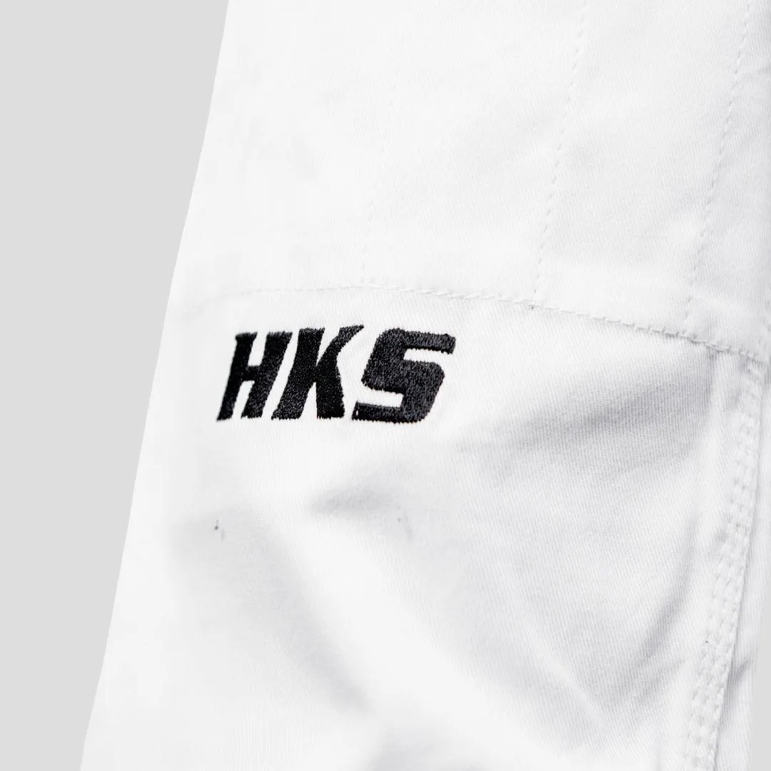 Hooks Ultra Light BJJ Gi - White w/ Black and Red