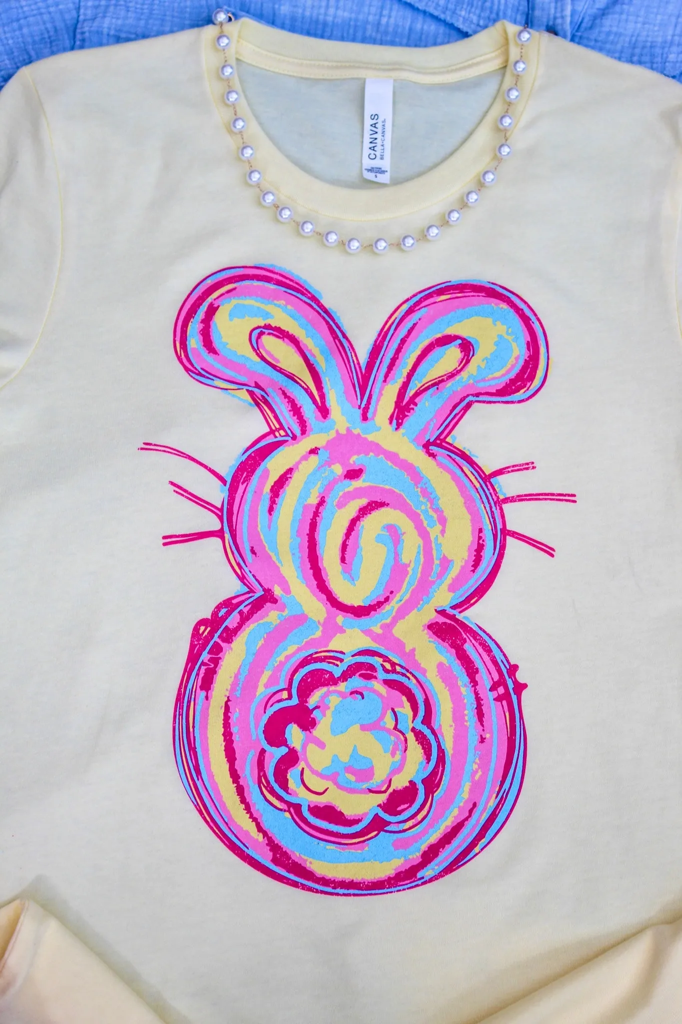Hoppin’ Into Spring Graphic Tee • Pale Yellow