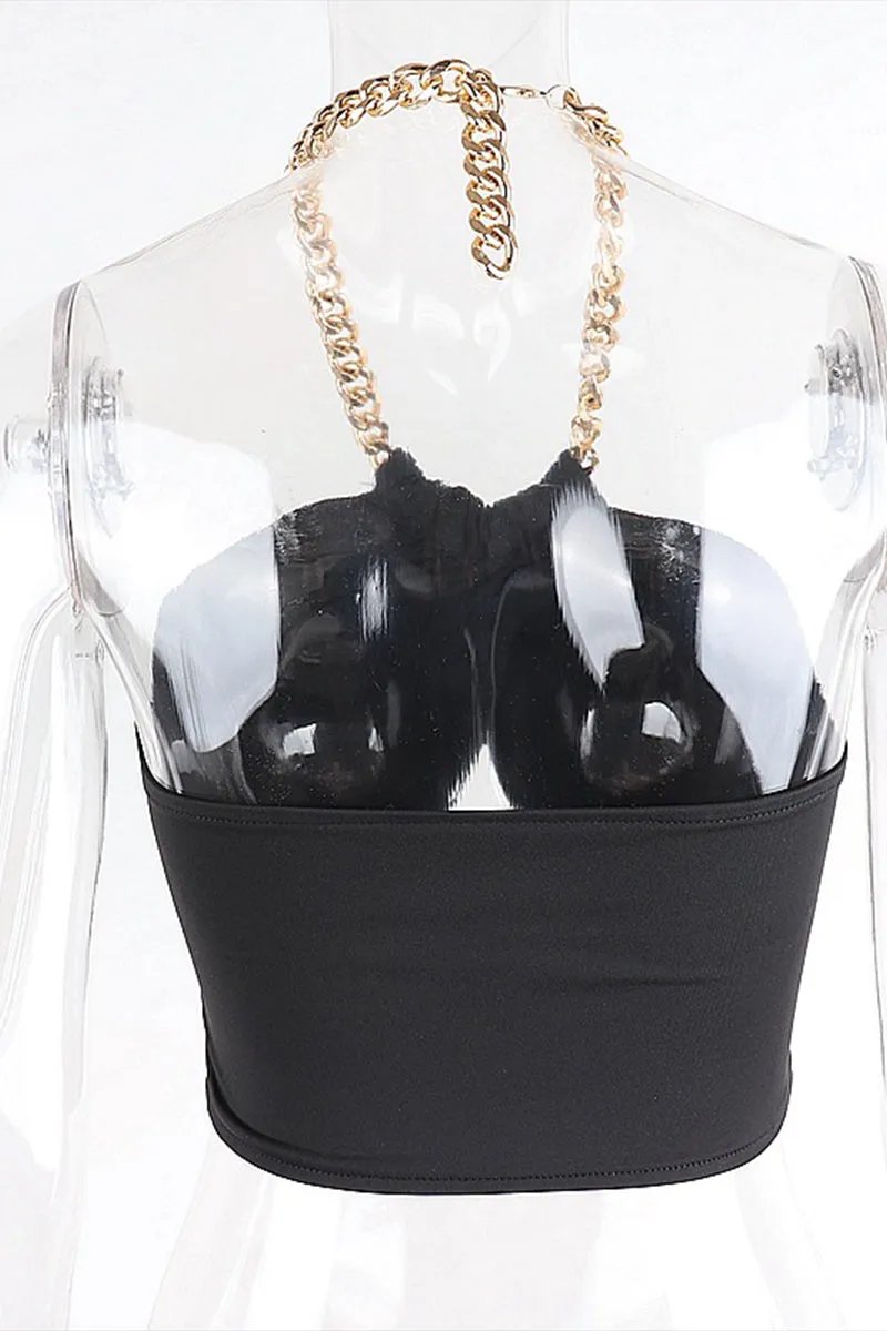 HTP3095 Wrapped Style Crop Top