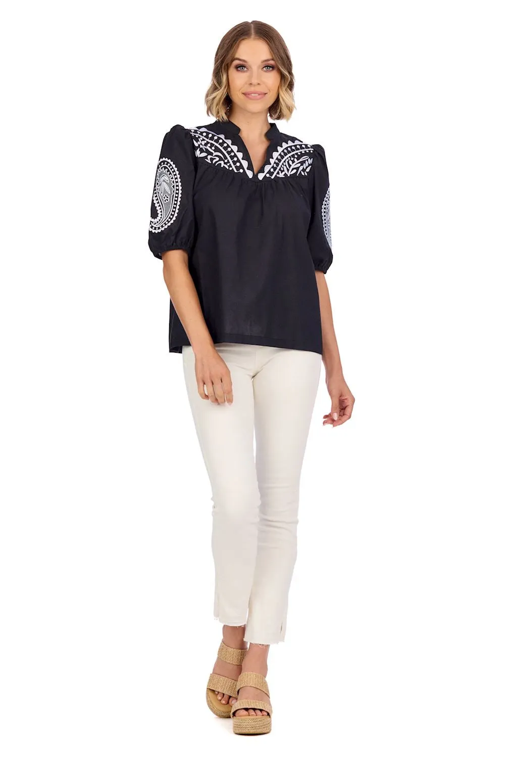 Humphrey Embroidered Top (More Colors)