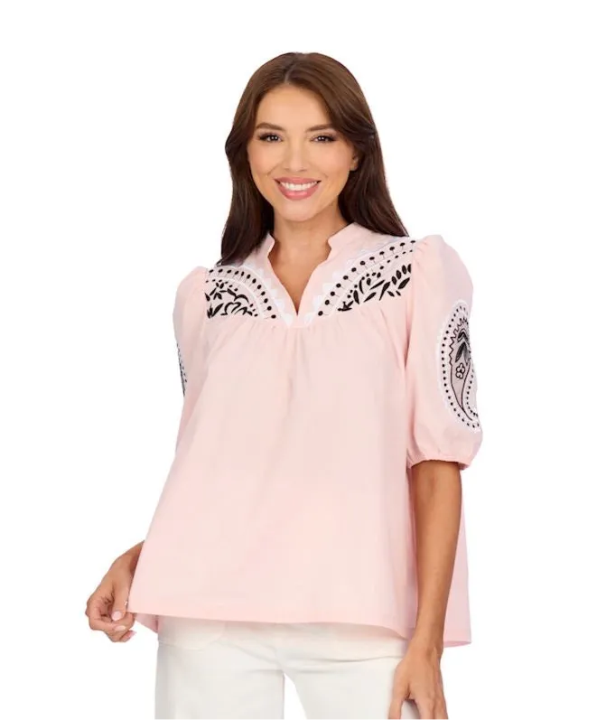Humphrey Embroidered Top (More Colors)