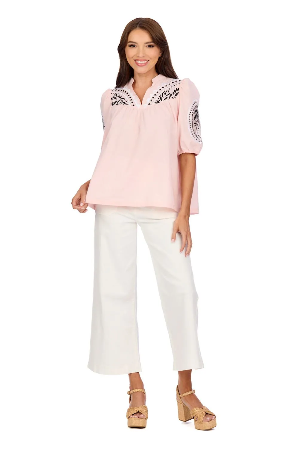 Humphrey Embroidered Top (More Colors)