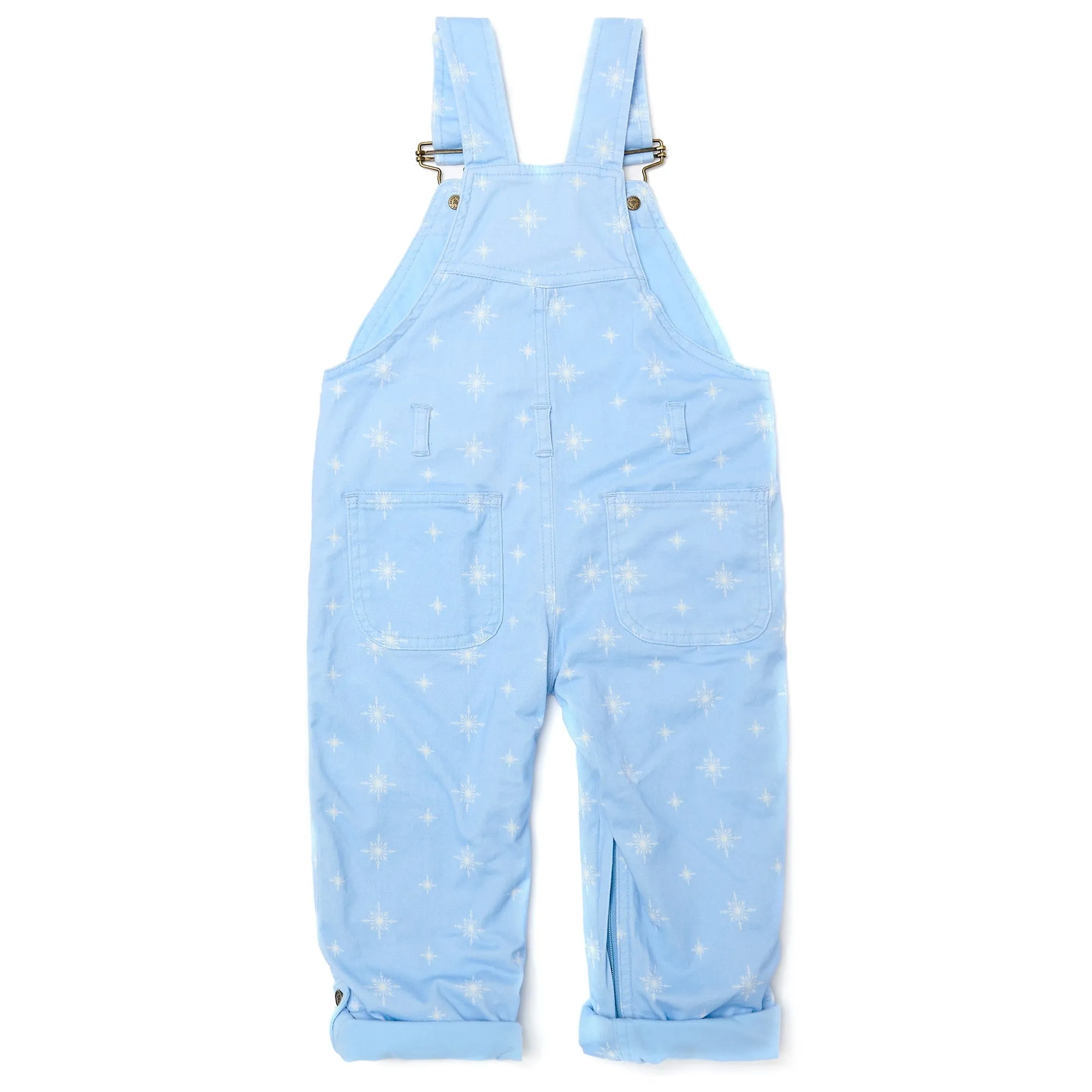 Ice Blue Snowflake Dungarees