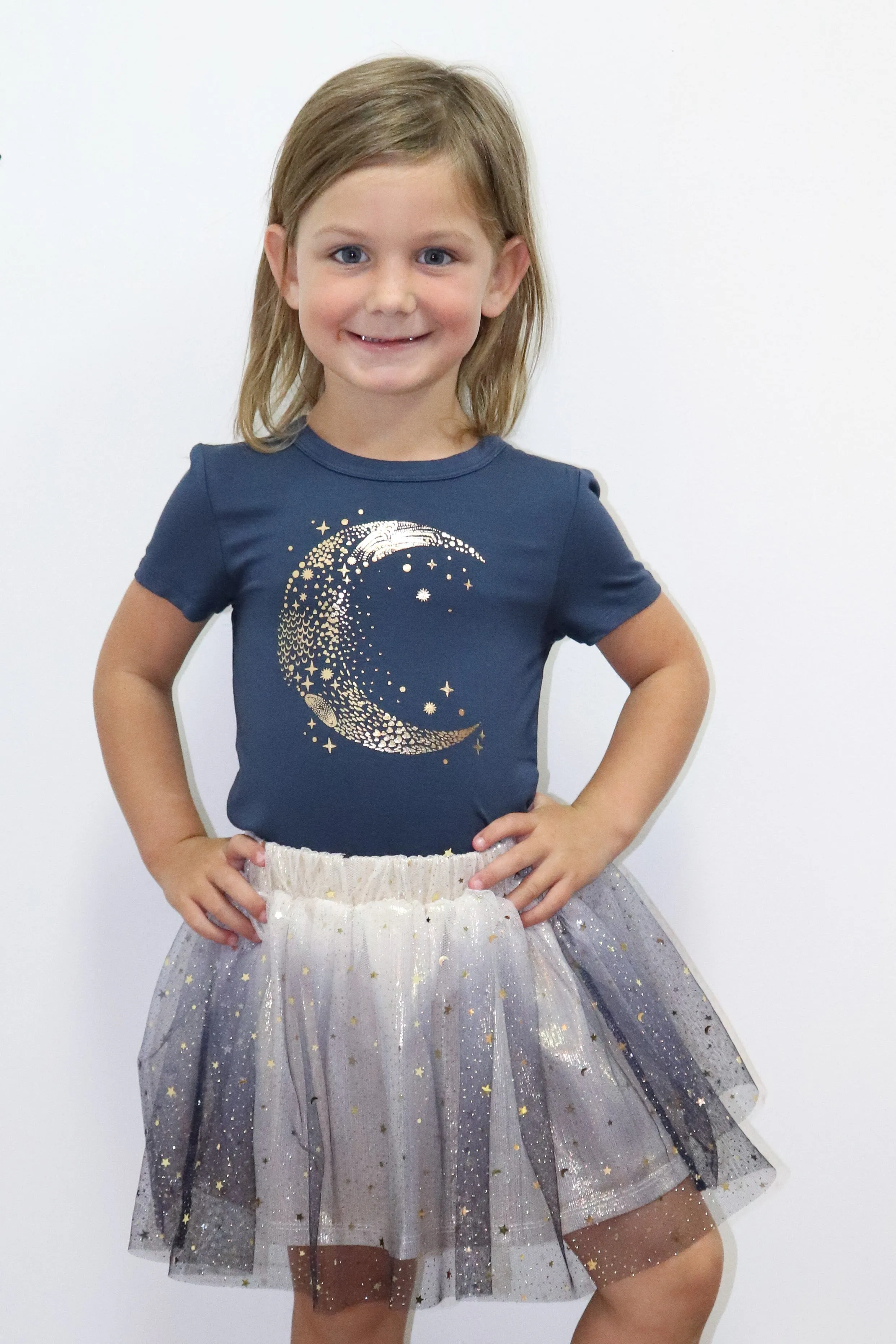 Imoga Amita Graphic Print Tee Navy
