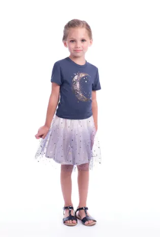 Imoga Amita Graphic Print Tee Navy