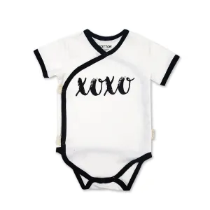 Infant Kimono: Short Sleeve Organic One-Piece