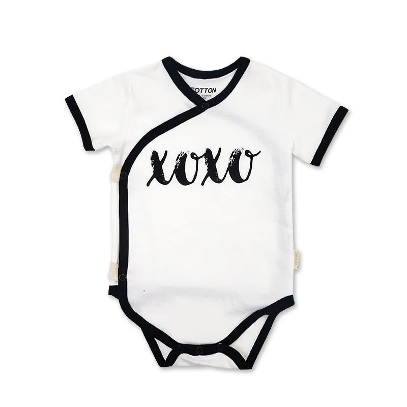 Infant Kimono: Short Sleeve Organic One-Piece