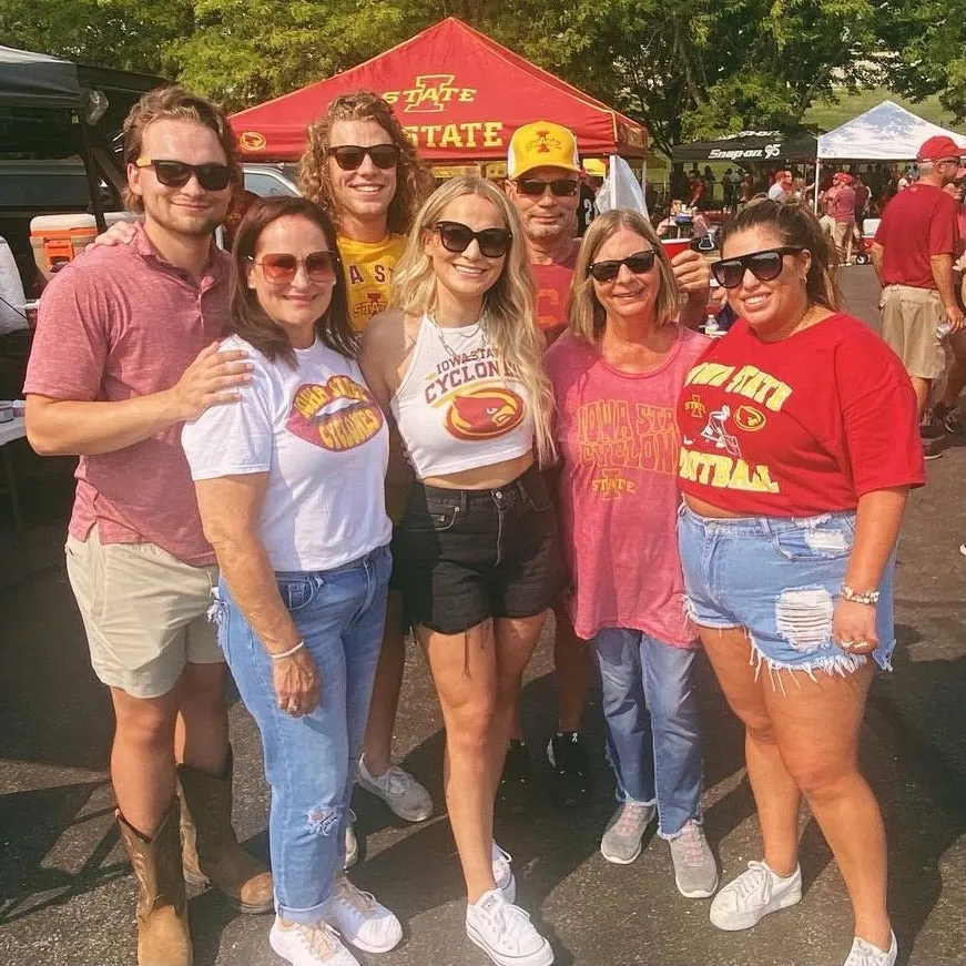 Iowa State White Halter Top