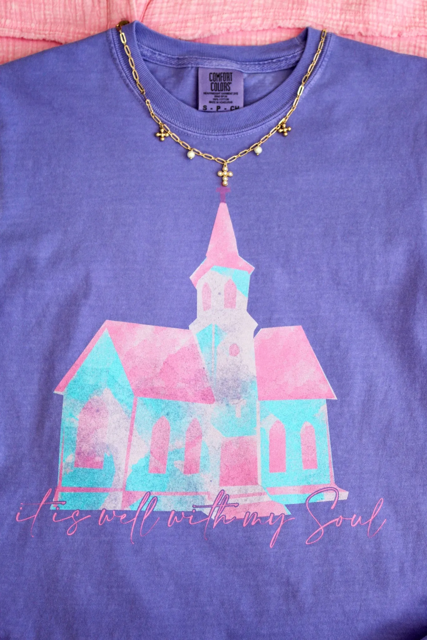It Is Well With My Soul Graphic Tee • Violet